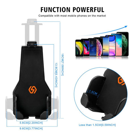 CS-1287A1 Motorcycle Rearview Mirror / Handlebar Mount Mobile Phone Holder Electric Vehicle GPS Bracket