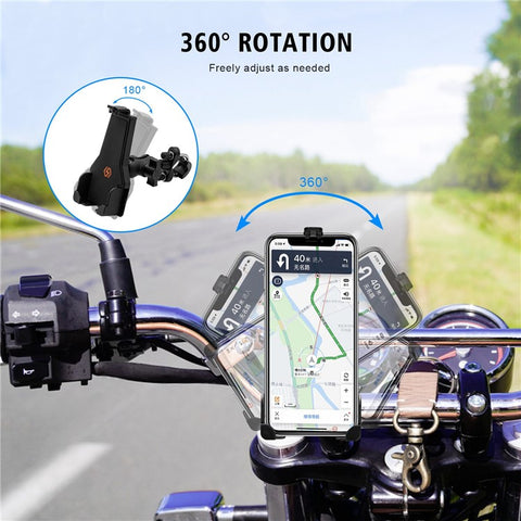 CS-1287A1 Motorcycle Rearview Mirror / Handlebar Mount Mobile Phone Holder Electric Vehicle GPS Bracket