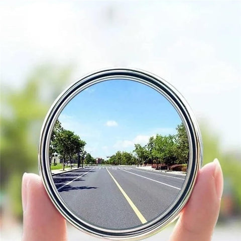 2Pcs Adhesive 360 Degree Blind Spot Car Reversing Aid Rearview Mirror Small Round Mirror