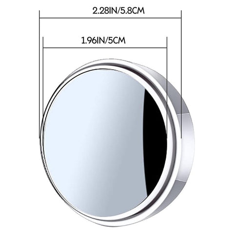2Pcs Adhesive 360 Degree Blind Spot Car Reversing Aid Rearview Mirror Small Round Mirror