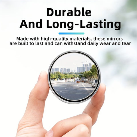 2Pcs Suction Cup 360 Degree Blind Spot Car Reversing Aid Rearview Mirror Small Round Mirror