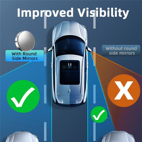 2Pcs Suction Cup 360 Degree Blind Spot Car Reversing Aid Rearview Mirror Small Round Mirror