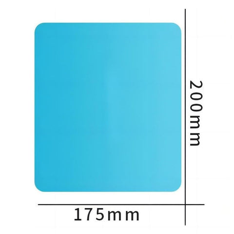 2Pcs Square 175x200mm Car Rear View Mirror Film PET Anti-Fog Rainproof Mirror Film with Tools