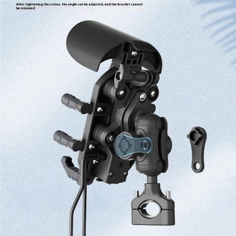 WUPP CS-2056A2 Motorcycle Phone Holder Wireless Charging Phone Stand, Handlebar Mount