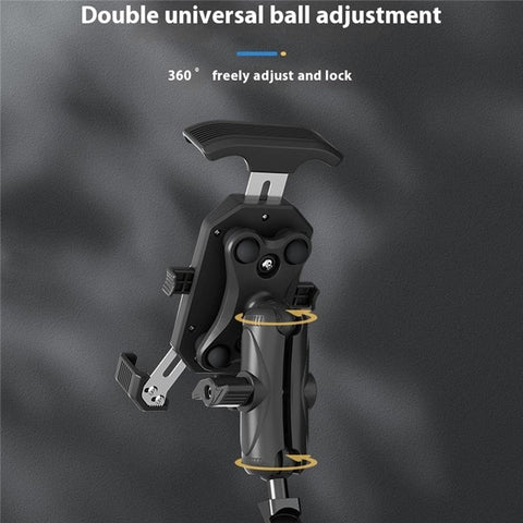 WUPP CS-051A2 Motorcycle Phone Holder Mirror Mount Anti-Shock Phone Bracket