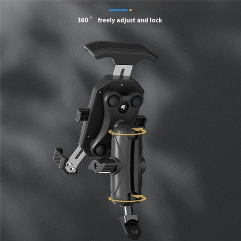 WUPP CS-051A1 Motorcycle Phone Holder Handlebar Mount Bracket for 4-7 inch Phones