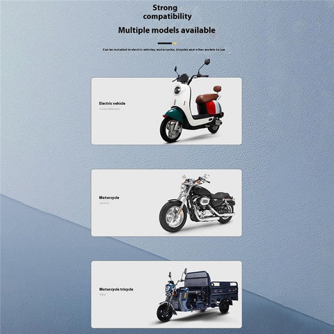 WUPP CS-2056B1 Motorcycle Phone Holder Rearview Mirror Mount Anti-Shock Phone Bracket