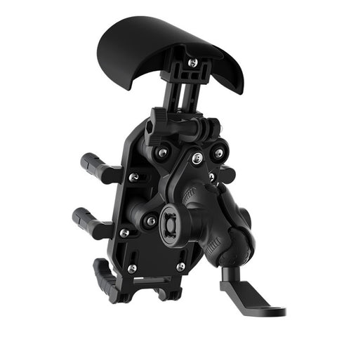 WUPP CS-2056B1 Motorcycle Phone Holder Rearview Mirror Mount Anti-Shock Phone Bracket