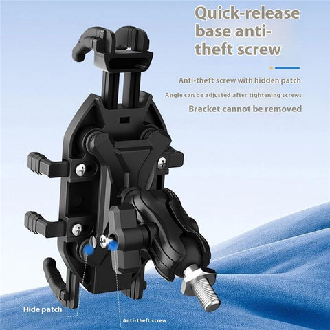WUPP CS-2072D1 M8 Ball Head Cellphone Holder Anti Theft Motorcycle Phone Mount Bracket