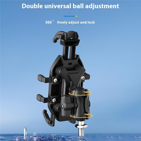 WUPP CS-2072D1 M8 Ball Head Cellphone Holder Anti Theft Motorcycle Phone Mount Bracket