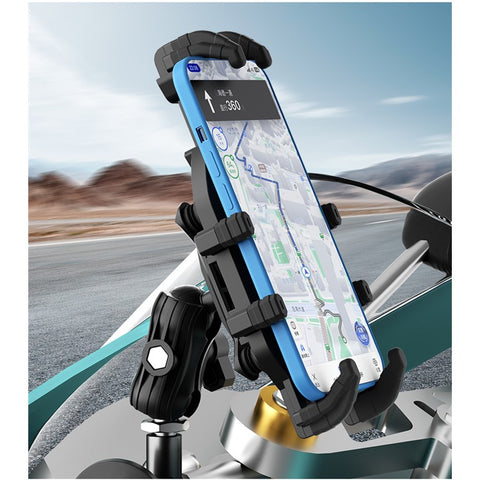WUPP CS-2072D1 M8 Ball Head Cellphone Holder Anti Theft Motorcycle Phone Mount Bracket