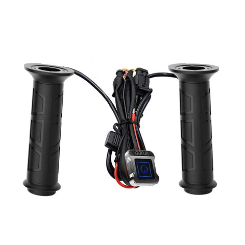 ZH-983F2 1 Pair For ATV Motorcycle Intelligent 3 Gears Temperature Adjustable Heated Grips Winter Warmer Electric Heating Hand Grips