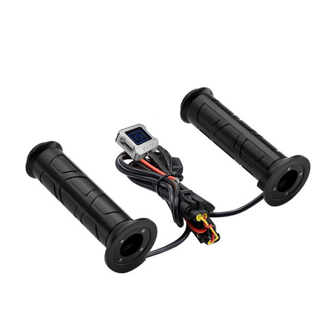 ZH-983F2 1 Pair For ATV Motorcycle Intelligent 3 Gears Temperature Adjustable Heated Grips Winter Warmer Electric Heating Hand Grips