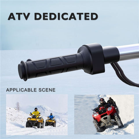 ZH-983F2 1 Pair For ATV Motorcycle Intelligent 3 Gears Temperature Adjustable Heated Grips Winter Warmer Electric Heating Hand Grips