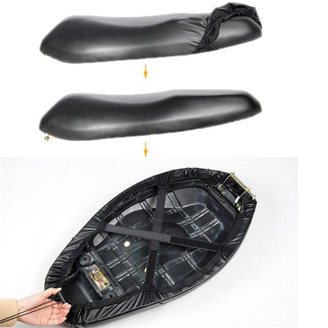 Motorcycle Seat Cover Waterproof Electric Bike Seat Rain Cover Saddle Protector, Size: L