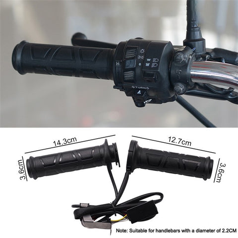 WUPP CS-974A1 12V Motorcycle Scooter Three Gear Temperature Control Electric Hand Grip Cover Heated Grip Handlebar