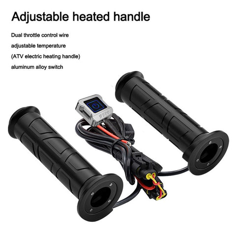WUPP CS-974A1 12V Motorcycle Scooter Three Gear Temperature Control Electric Hand Grip Cover Heated Grip Handlebar