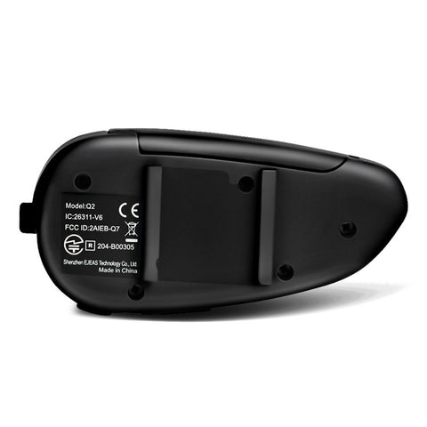 EJEAS Q2 Motorcycle Helmet Bluetooth-compatible Intercom 2 Rider Waterproof Walkie-Talkie Support FM Function, 3s Pairing