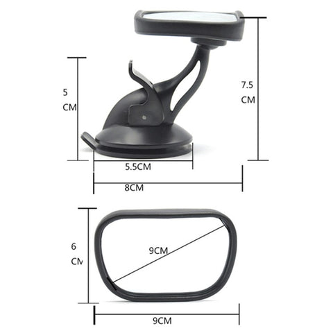 Car Rear Seat Window Suction Cup Mirror Children Safety Seat Rear View Mirror