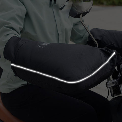 WUPP CS-1506A1 1 Pair Winter Electric Bicycle Motorcycle Warm Handlebar Cover Handle Gloves, Large Opening