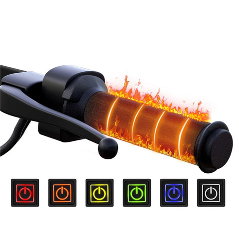 WUPP CSZH-974G1 Electric Handlebar Grip with Memory Function Motorbike Heated Grip with 6 Temperature Adjustable