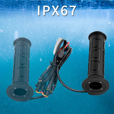 WUPP CSZH-983F2 1 Pair ATV Heated Handlebar Grips 3 Temperature Electric Heated Handle