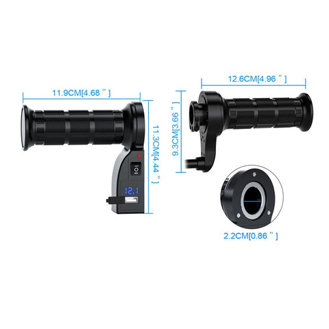 WUPP CS-503 2017 Model Multi-Function Electric Heated Grips for Motorcycles