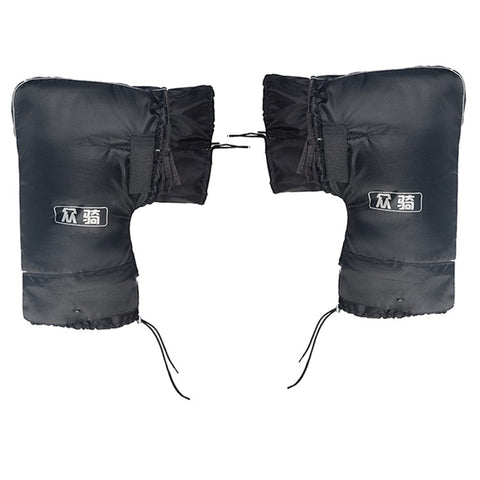 WUPP CS-1780A1 1 Pair ATV Handlebar Gloves Waterproof Winter Snowmobile Hand Muffs, Large Opening