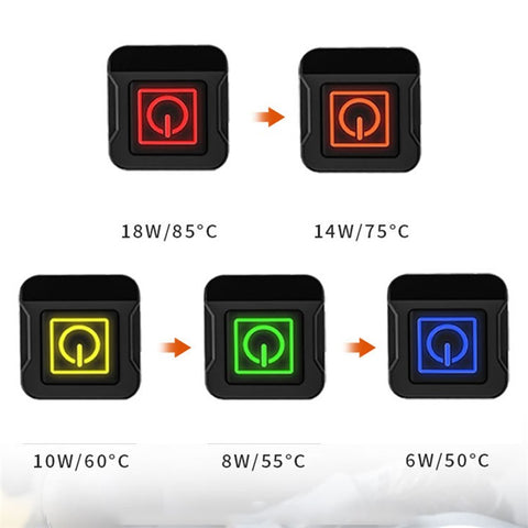 WUPP CSZH-1314A1 12V Strap-Style Heated Grips for Motorcycle Fast Heating Grips