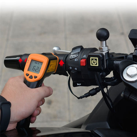 WUPP CSZH-1314A1 12V Strap-Style Heated Grips for Motorcycle Fast Heating Grips