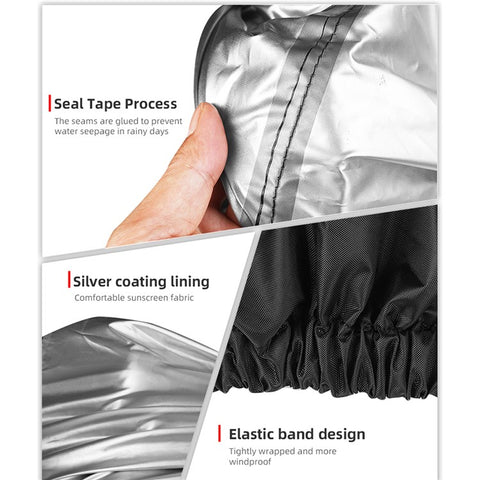 RHINOWALK F1002 XL Size Motorcycle Polyester Cover Outdoor Sun-proof Waterproof Motorbike Cover Protector