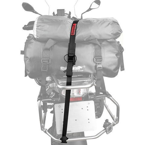 RHINOWALK MTR005BK Motorcycle Rear Rack Luggage Fixing Band Pannier Bag Fasten Strap with Metal Buckle
