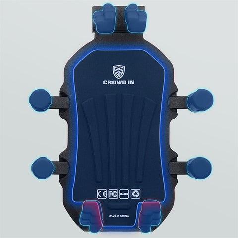 WUPP CS-1990A1 Motorcycle Handlebar Phone Mount Clamp Aluminum Alloy Anti-Shake Bike Phone Holder