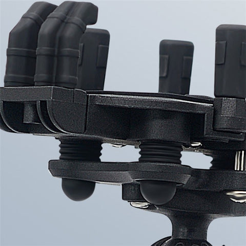 WUPP CS-1990D1 Anti-theft Motorcycle Phone Holder Rearview Mirror Aluminum Alloy Phone Mount Clamp