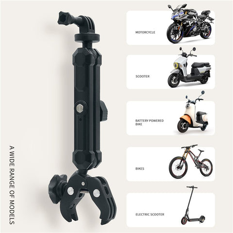 WUPP CS-2001A1 Motorcycle Camera Mount Holder Motorbike Handlebar Bracket for Gopro