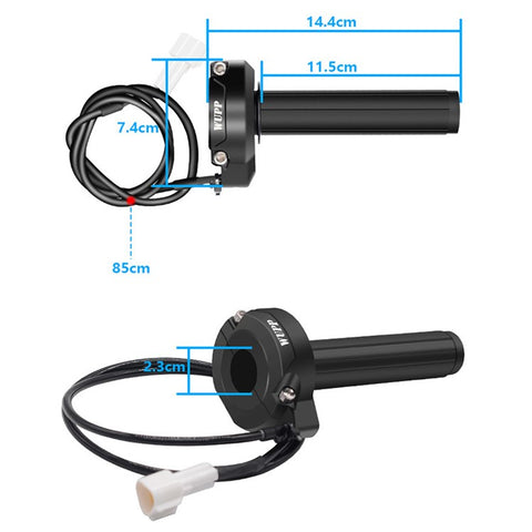 WUPP CS-1855A1 Handlebar Assembly Kit for Electric Bike Throttle Core Replacement Part, Type A