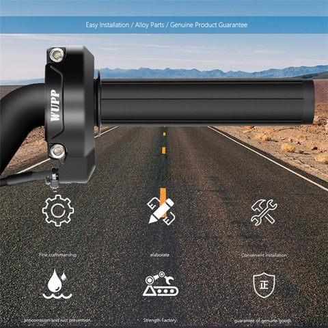 WUPP CS-1855A1 Handlebar Assembly Kit for Electric Bike Throttle Core Replacement Part, Type A