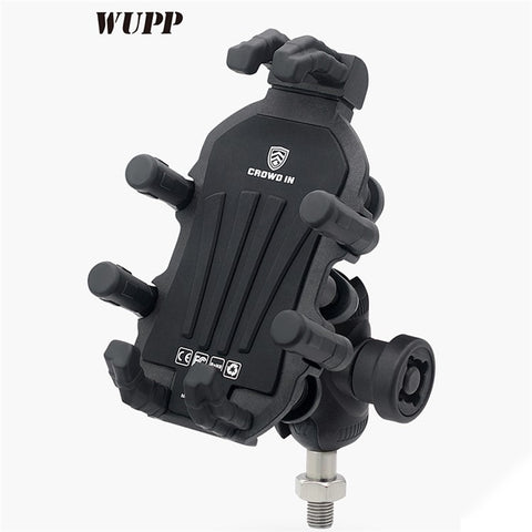 WUPP ZH-1990B1 Anti-Theft Bracket + M8 Ball Head Motorcycle Electric Bike Phone Mount