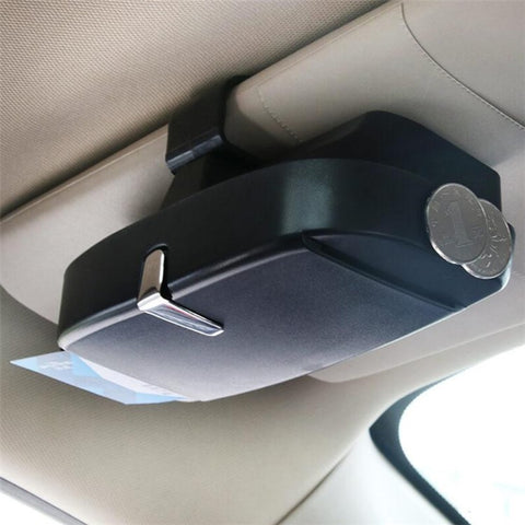R-5930 Car Sun Visor Clip Mount Sunglasses Holder Eyeglasses Organizer Case