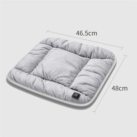 ANJUNY 4 Levels Heating Car Seat Cushion Cover USB Charging Winter Seat Heater Warmer