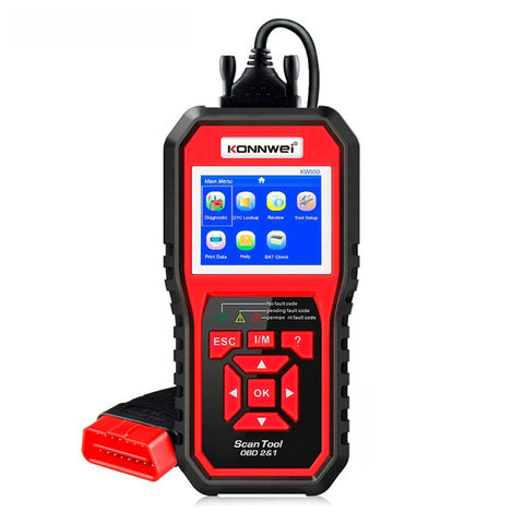 KONNWEI KW850 OBD2 Scanner Code Reader OBD II Automotive Scanner Car Diagnostic Scan Tool Check Engine Tool (Support 8 Languages)