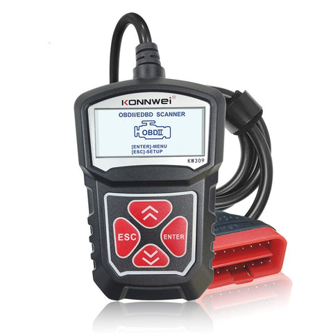 KONNWEI KW309 Automotive Diagnostic Tool OBD2 Autoscanner Code Reader EOBD Scan Machine OBDII Scanner