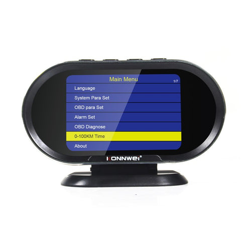 KONNWEI KW206 Auto Diagnostic Scanner Auto Onboard Computer Gauge + OBDII Engine Scanner