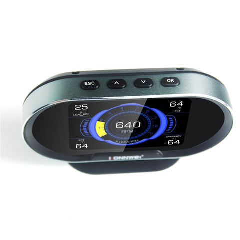 KONNWEI KW206 Auto Diagnostic Scanner Auto Onboard Computer Gauge + OBDII Engine Scanner