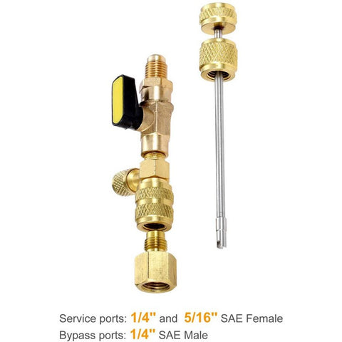 C0122 R410A R22 Spool Remover Installation Tool Set (10Pcs Spool Valves + 1Pcs Remover + 1Pcs Installation Tool)
