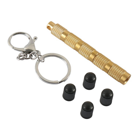 A6605 4 in 1 Solid Brass Tire Air Down Tool Tire Pressure Deflators for Offroad Vehicle