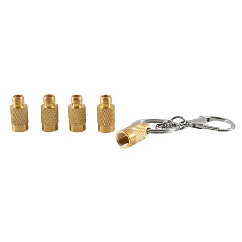 A6605 4 in 1 Solid Brass Tire Air Down Tool Tire Pressure Deflators for Offroad Vehicle