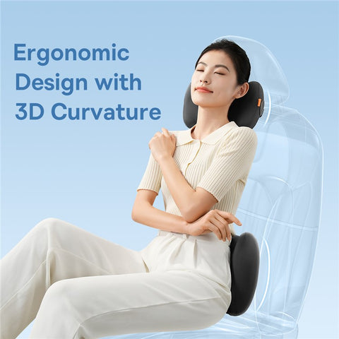BASEUS ComfortRide Series Car Cooling Neck Support Pillow Gel+Space Memory Foam Headrest Cushion