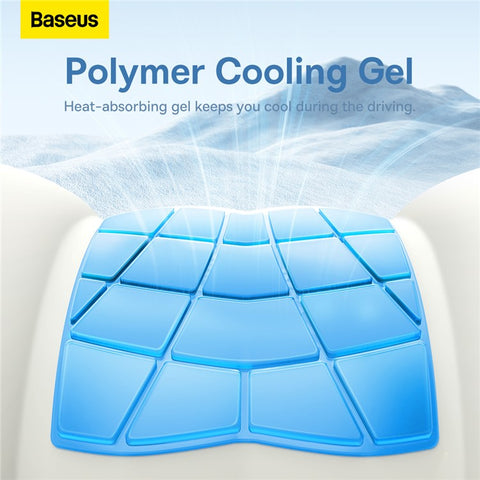 BASEUS ComfortRide Series Car Cooling Lumbar Support Cushion Gel+Space Memory Foam Waist Cushion