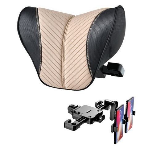 ZJ002 9D Automobile Seat Headrest Universal Adjustable Mechanical Headrest with Bracket
